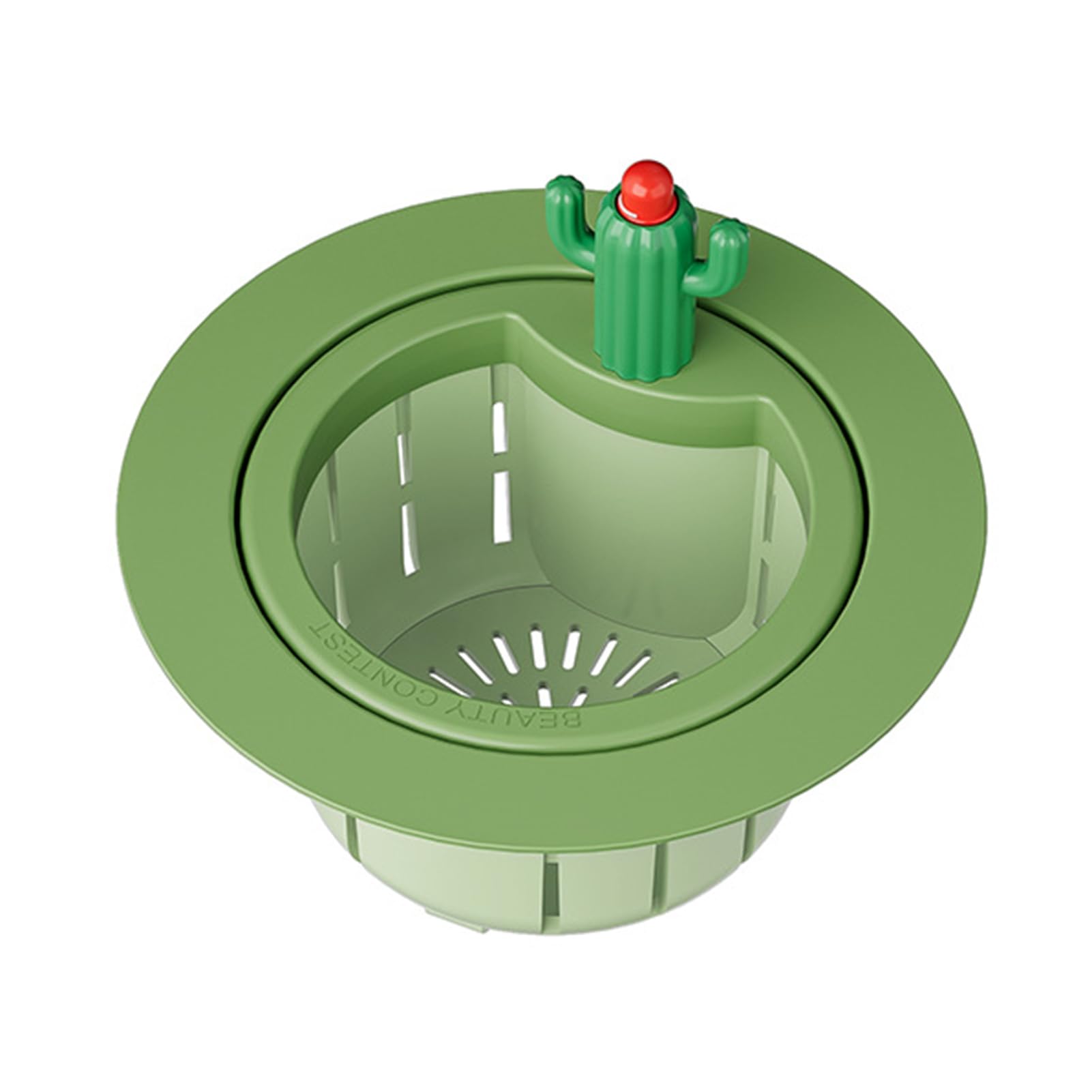 Drain Basket Cactus Sink Strainer Removable Quick Draining -Clog Filter Basket Durable Easy-Clean Kitchen Accessory