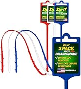 Zip-it Hair Drain Clog Remover, 25-inch Drain Unclogger Tool for Shower, Tub &amp; Sink In Seconds, R...
