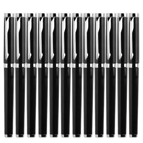 Bolígrafos de gel 0.7 mm, pack de 12, tinta negra miniatura 1