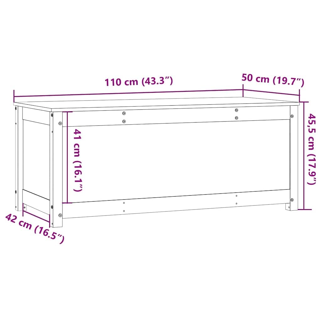 Baúl de pino macizo marrón miel 110 x 50 x 45,5 cm con muelle de gas gran espacio de almacenamiento para salón, dormitorio, pasillo y cocina, solución de almacenamiento versátil