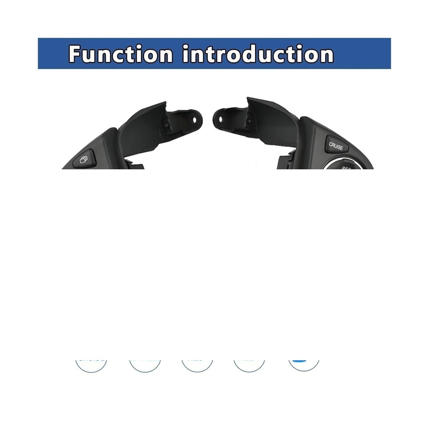 Buttons Switch Compatible with Honda CRV 2012-2016 Audio Radio Remote Cruise Control Button Steering Wheel Control Car Styling 35880T0AA11(1-Switch Plus Cable)