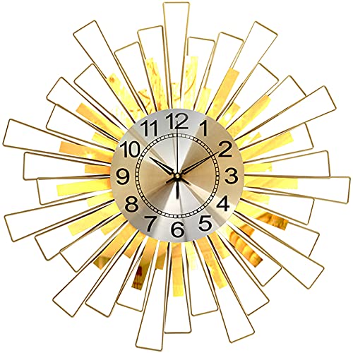 Grande horloge murale en métal de 55cm pour salon et cuisine