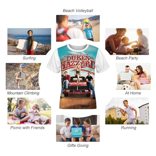 Boys Crewneck T-Shirt,Soft Short Sleeve Tee for Hazzard Dukes Top3