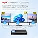 MeLE Quieter4C Fanless N150 Mini PC 8GB LPDDR5 128GB eMMC Win11pro Ultrathin Micro PC 2X HDMI + USB-C 4K Triple Display 2.4G/5GHz WiFi BT5.1 GbE Small Desktop Computer on Office IoT Digital Signage
