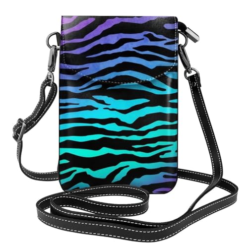 Sac à bandoulière détachable pour le shopping et les voyages imprimé zèbre coloré