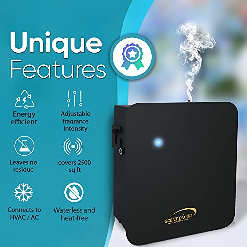 Smart Aroma Oil Diffuser Hvac Scent Air Machine, Large Room Aromatherapy Fragrance Waterless Nebulizer Essential Oil Scent Diffuser Home Air Freshener With Timer 2500 Sq Ft Coverage, Myscent 230 #TOP5