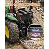 Heavy Duty Tractor Tool Box, Universal Tractor Basket with Tray Accessories Fits Most Tractor and Zero Turn Mower, Tractor Toolbox Attachment Store and Organize