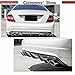Carbon Fiber W204 Rear Diffuser for Mercedes Benz C Class W204 2008-2011 C250 C300 C350 Sport & C63 AMG Rear Bumper Lip Diffuser Dual Outlet(Quad Round Muffler Twin Out) (A Style)