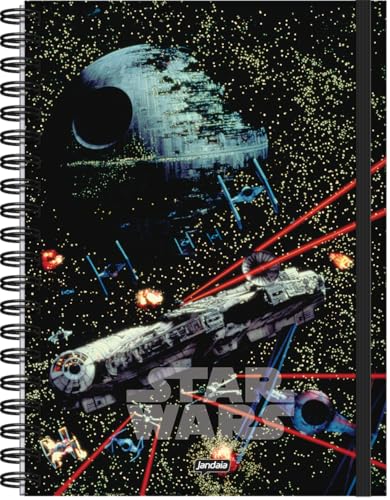 JandaIA - Caderno Neo com Pauta Inteligente Univ 1 matéria 80fls reposicionáveis - Star Wars