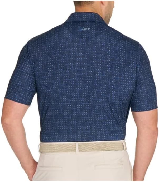 Greg Norman Men's Performance Golf Polo Shirt, Moisture Wicking PlayDry, Lightweight Breathable Short Sleeve