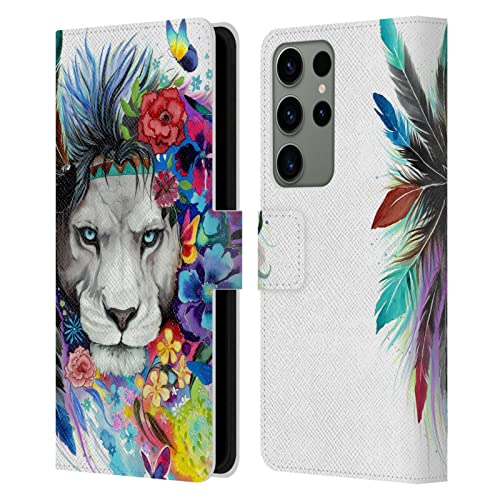 Housse en cuir Roi des Lions Pixie Cold compatible Samsung S23 Ultra 5G luxe
