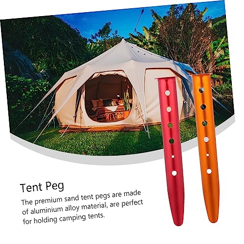 Piquetas de aluminio con diseño multianclaje para acampar 4