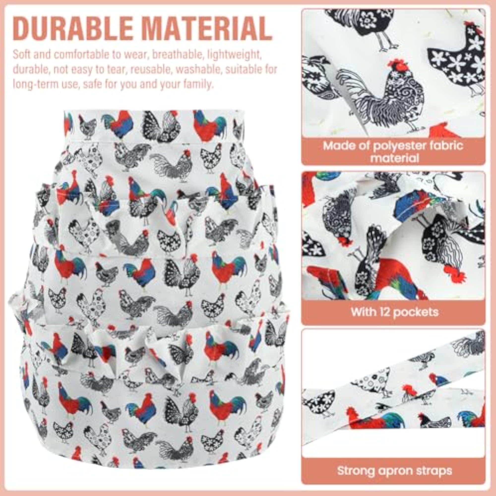 Egg Collecting Apron for Chicken Duck Goose Eggs