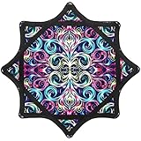 Beginner to Pro Spinning Cloth Flow Toy – Colorful Juggling Prop, 24.4 Inch 300 Grams, Flow Star Style (Paisley Pattern)