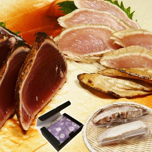 【贈答用ギフト包装】 まぐろタタキ/鰹のたたき 食べ比べセット ビンチョウマグロ1個 約300g 鰹タタキ1節 約250g 真空パック 冷凍 人気 海鮮 たたき セット おつまみ お取り寄せ グルメ プレゼント 御礼 お中元 御歳暮 塩タタキ 【興洋フリー