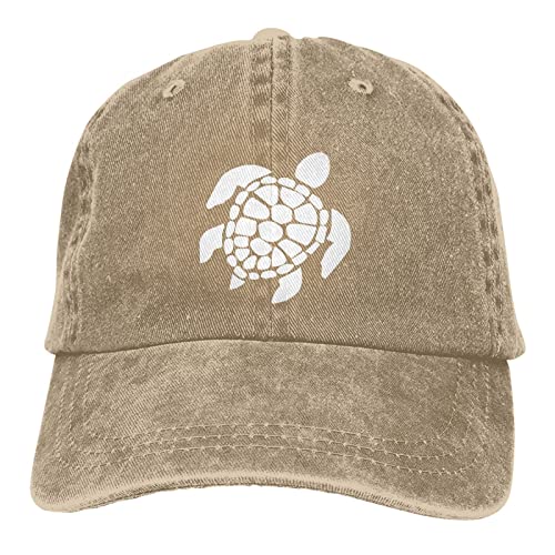 GTDEALS Casquette de baseball tortue de mer pour femme, casquette vintage réglable pour homme et femme, sable, taille unique