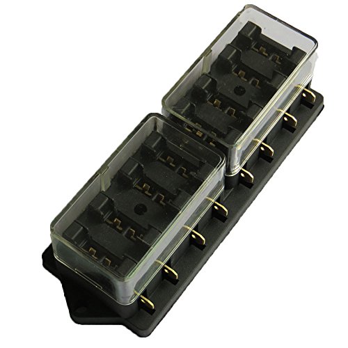 Etopars Car Vehicle Auto 8 Way Circuit Standard Ato Blade Fuse Box Block Holder 12V 24V #TOP1