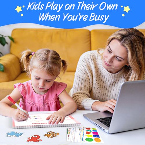 Busy Book for Toddlers 3+, Preschool Learning Activities with 30 Themes Prek Preschool Workbooks, Montessori Educational Learning Toys for Autism Sensory Travel toys,Back to School,Birthday Gifts by Websonaw - Image 4