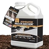 Dominator Mulch Anchor 1 Gallon - Mulch Glue & Gravel Binder, Rock Glue for Landscaping, Pea Gravel & Bark, Strong Stabilizer & Stone Glue Adhesive,...
