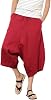 Men's Baggy Pants Crotch Hip Hop Bloomers Pants Men's Calf-Length Harem Pants Streetwear