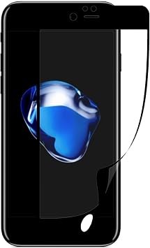 Powerfox iPhone 6s Plus Uyumlu Ekran Koruyucu, Nano Esnek Cam, Siyah