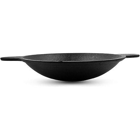 Village Ladies Cast Iron Appa Chatti/Appam Patra/Kallu Appam Pan Hand Seasoned by Oil