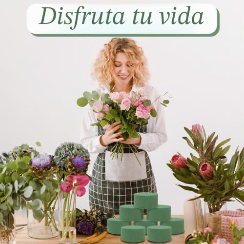 Miniatura 6 de Ctyueyun 8 Piezas Espuma Floral,Juego De Compuesto Enchufable Seco 8 X 4 Cm,Espuma Floral Húmeda,Conjunto De Espuma Húmeda,Espuma Para Flores,Para Manualidades Para Fiestas, Bodas