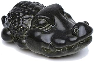 Creative Zisha Tea Pet,Yixing Clay Cute Little Chubby Crocodile Baby Statues Animal Figurine,Kongfu Tea Service Accessories