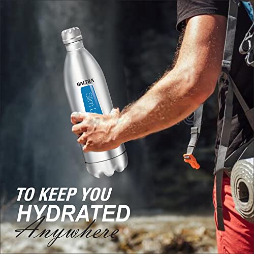 Image of BALTRA Cola Bottle thermosteel Water Bottle Stainless Steel Flask 24 Hour hot and Cold 500ml (BVB-102), Silver