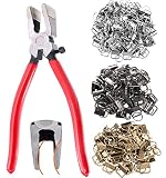 Qovydx 40PCS Key Fob Hardware Set, 39PCS 1 Inch Keychain Hardware with 1PCS Key Fob Pliers for Wrist