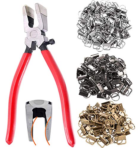 Qovydx 40PCS Key Fob Hardware Set, 39PCS 1 Inch Keychain