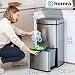 Homra - Nexo, cubo de basura con 3 compartimentos, para reciclar, 72...