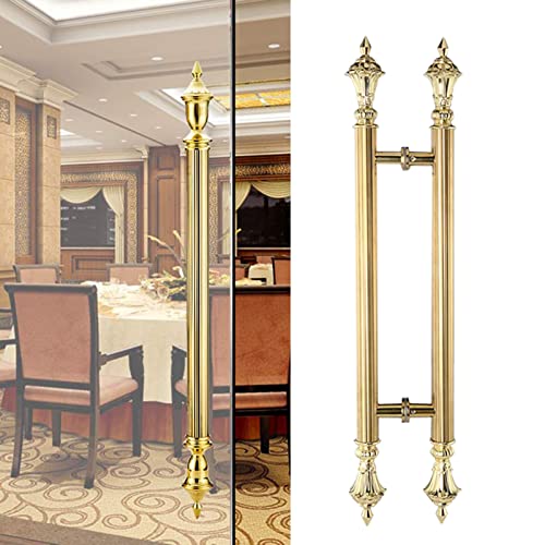 Poignées de porte doubles en verre antique pour bureau et douche