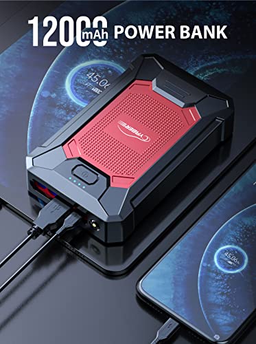 Starthilfegerät Yaber Powerbank mit IP66 Wasserschutz