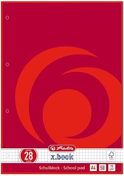 Herlitz School Notepad A4 Lined FSC Mix 28, 1 Design, 50 Pages
