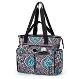 LoDrid Nurse Bag with Bottom Padded Pad, Nursing Bags for Nurses, Medical Work Bag with 15.6” Laptop