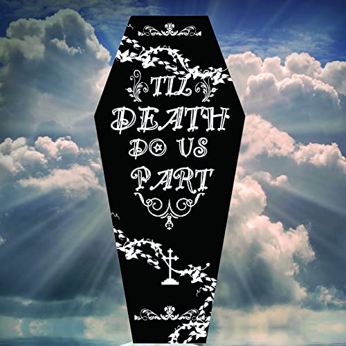 Pipi Wooden Coffin Ring Box, Gothic Jewelry Organizer Flip With Lock, Halloween Wedding Decorations, Black Wooden Ring Box, 5.9*3.5*1.9 Inches #TOP2