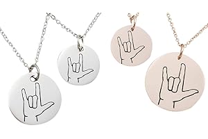 Personalized "I Love You" Sign Language Necklace: An Expression of Love and Connection