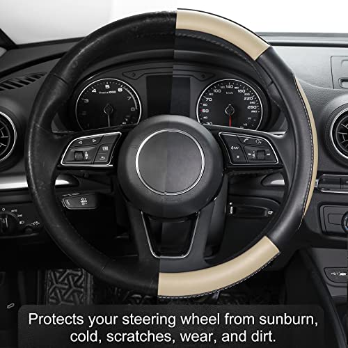 image for SEG Direct Car Steering Wheel Cover Small-Size for Prius Civic Model 3