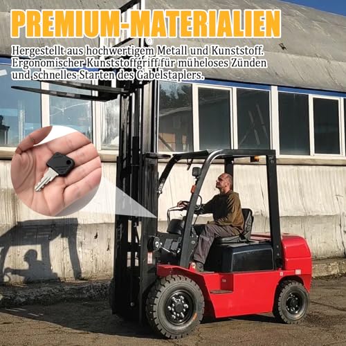 Ebksqs 801 Schlüssel Für Elektro-Gabelstapler – Originalgetreuer Zündschloss-Schlüssel Als Komponente Für Baumaschinen Und Stapler