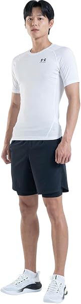 Under Armour UA HG Armour Comp SS T-Shirt à Manches Courtes, T-Shirt de Compression pour Homme Homme (Lot de 1) - 5