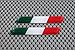 Italia Flag Ducati Aprilia Decal Sticker Pair 3" X 0.5"