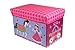 Fairytale Princess Castle Collapsible Storage Organizer by Clever Creations | Storage Ottoman for Bedroom and Living Room| Perfect Size Chest for Books, Clothes, Electronics, and Gadgets