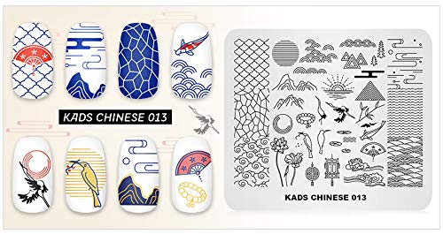 Kads Chinese Style Nature Nail Stamping Plate Template Image Design Plates For Nail Art Decoration And Diy Nail Art (Cn013) #TOP5