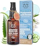 BIONOBLE Hyaluronic Acid Serum for Face Certified Organic - Hydrating, Anti Aging, Wrinkle - Face Serum for Women Mature Skin and All Types - Vegan Pure Hyaluronic Acid - Glass Bottle, Pump - 30ml