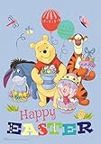 BACKYARD GLORY Disney Winnie The Pooh Happy Easter Garden Flag, 12.5' x 18', Officially Licensed Disney Product, Flag Stand Sold Separately