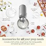 Cuisinart Stand Mixer, 12 Speeds, 5.5-Quart Mixing Bowl, Chef's Whisk, Flat Mixing Paddle, Dough Hook, and Splash Guard with Pour Spout, Silver Lining, SM-50BC, Silver Lining - Image 4