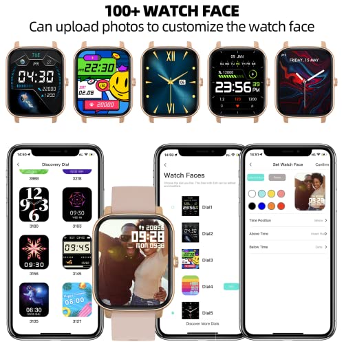 1.7'' Phone Smart Watch Answer/Make Calls, Fitness Watch With Ai Control Call/Text, Android Smart Watch For Iphone Compatible, Full Touch Smartwatch For Women Men, Heart Rate/Sleep Monitor Watch #TOP3
