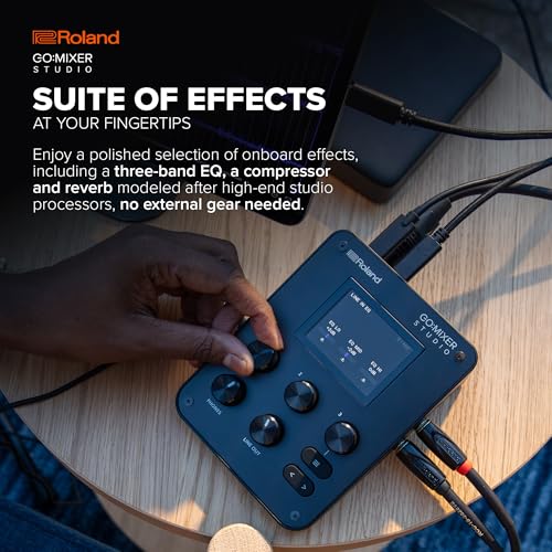 Roland GO:MIXER STUDIO | Portable Multi-Channel Mixer & Audio Interface | Perfect for Content Creators & Musicians | Studio-Grade Audio Quality | Onboard FX - Thumbnail 6