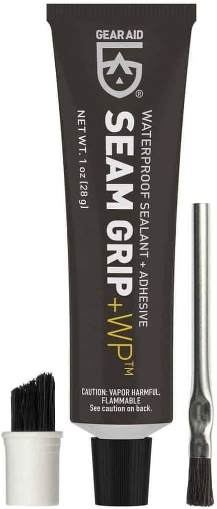 GEAR AID Seam Grip WP Waterproof Sealant and Adhesive for Jackets, Tents, Sleeping Pads and Outdoor Fabric | Repairs Rips, Seals Seams on Nylon, Canvas and Vinyl